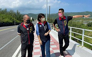 營造友善通行環境 新北金山區磺清波浪人行道登場