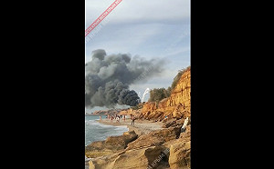 (影)克里米亞俄羅斯空軍基地又發生大爆炸! 官方聲稱：飛機滑出跑道