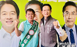 台南第四選區選情五五波  林俊憲站上陳福慶車隊籲選票集中