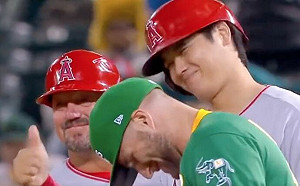 (影)大谷是好人！被丟到觸身球還在笑