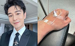 黃曉明大啖美食出意外！兩病纏身打點滴嘆：不能太放縱