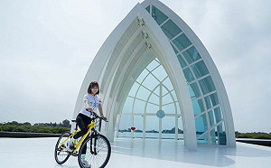 嘉義浪漫騎旅  啦啦隊女神梔梔領騎