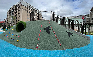 蘆洲水鳥意象共融式遊戲場    兒五樓厝公園第2期10/11啟用