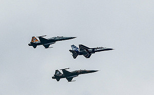 F-5戰機尾翼重現假想敵中隊徽 國慶編隊勇鷹致敬歷史