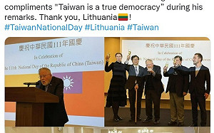 我駐立陶宛辦事處喜迎第一個雙十 被讚真正民主國家