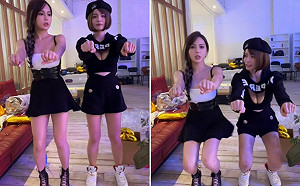 郭鬼鬼揪肝連妹「深蹲救世界」！上下晃影片震暈11萬人