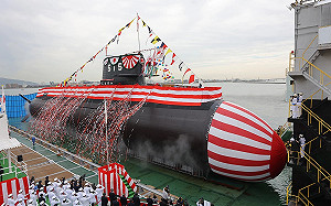 日本大鯨級3號艦「迅鯨號」命名下水 預定2024入列海自服役