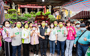 受陳宏昌邀請參與湧蓮寺繞境祈福  林佳龍：宗教盛事不分黨派