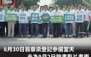 王育敏至監察院檢舉用嘉義縣府資源競選 翁陣營：一切合法