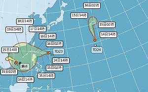 輕颱「桑卡」成形！2熱帶低壓明接力生成：東北部降雨猛烈