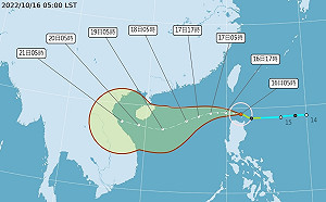 尼莎颱風與季風共伴 吳德榮:3典型秋颱特徵 慎防致災雨.強風