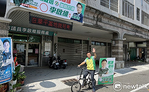 阿爸的腳踏車宣傳最吸睛  李啟維續騎拜票力行環保減碳