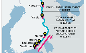 防俄難民湧入！芬蘭擬修築芬俄邊界130至260公里邊境圍欄