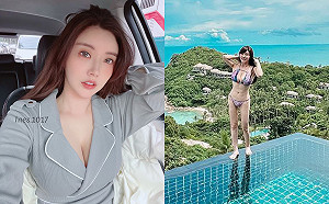 姚采辰站「超高泳池邊緣」嚇壞粉絲！急PO雪乳照報平安