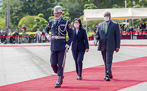 史瓦帝尼國王第18度訪台 總統主持軍禮歡迎盼創造新發展