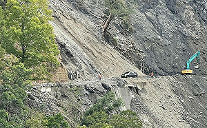 明池山莊旅客全數下山！公總：北橫49.7K災點年底前只出不進