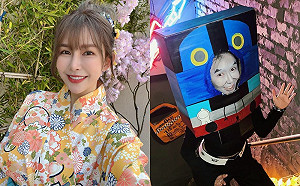 女神崩壞！阿樂萬聖節扮「湯瑪士小火車」 網嚇瘋：拜託不要這樣