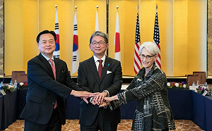 北韓將7度核試 美、日、韓副外長聯合警告 謝爾曼 : 3國將確保台灣自衛能力