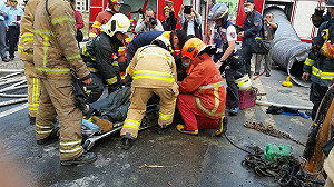 高市府 : 施工挖破瓦斯管線 氣爆危機解除