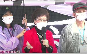 救國團凱道遊行 呂秀蓮現身力挺：你們受委屈  應還你們公平