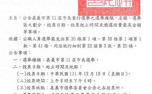 12月18日嘉義市長延選 黃敏惠：耗費社會成本 李俊俋：再邀公開辯論
