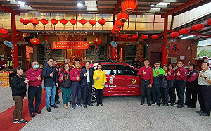 汐止區｢王母救世宮｣捐贈災情勘查車 增添新北消防救災戰力