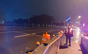 國1汐止主線搶通！王國材：將針對C級邊坡增設偵測器