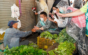 4女立委冒雨陪站路口 蔡其昌展現誠意懇託市民：讓台中重返光榮