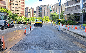 新北汐止區工建路搶修完成 市區公車恢復行駛