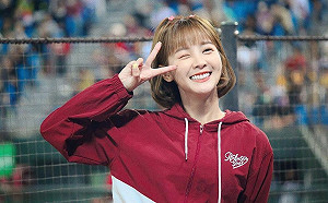 樂天桃猿被橫掃!啦啦隊長籃籃安慰「10號隊友」:想給正面能量