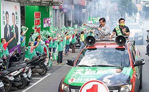 加開車掃場次到土城 林佳龍:不放棄每個時間爭取支持