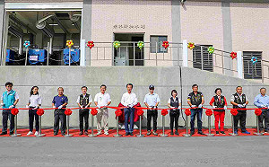 嘉義縣溪口鄉柴林腳抽水站啟用 翁章梁、陳明文剪綵