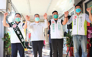 為高雄三綠營新人站台 陳建仁：做陳其邁市長的靠山