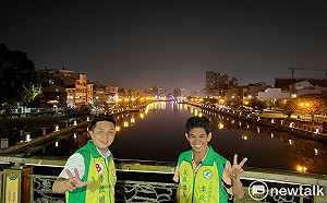 選前之夜不掃街擾民  李啟維邀選民一起浪漫散步遊運河