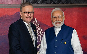 與中國較量 澳大利亞國會批准與印度經貿協定