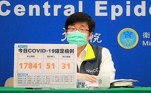 快訊》本土確診17,841境外51  周志浩：較上週三下降21%維持下降趨勢