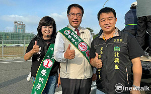 看好台南繼續拚 黃偉哲勝選車隊決戰市區