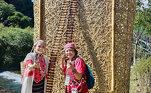 烏來泰雅背簍文化大型地標揭牌10天竟遭縱火 原民局報警積極嚴辦究責