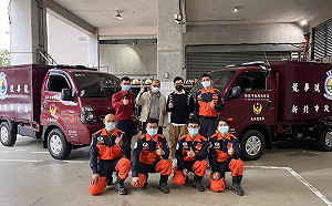 新北快搜部隊獲贈四輪傳動型器材運輸車 