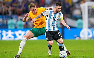 世足／梅西淘汰賽首進球！阿根廷超狂防守驚險挺進8強