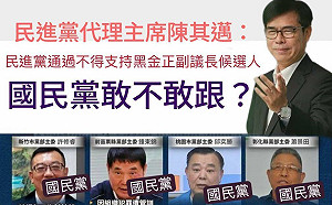 質疑國民黨只嘴巴反黑 王定宇列8人:排黑敢跟嗎