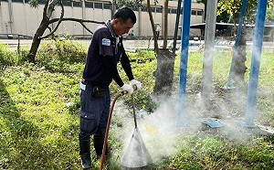 三峽給水廠火蟻現蹤 新北協助高溫熱蒸氣滅「火」