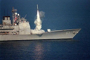 現場直擊 美國防部公布發射戰斧飛彈影片