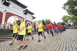 全中運聖火  彰化八卦山大佛前起跑