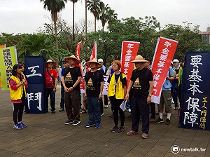 訴求勞工年金基本保障 工鬥團體展開行腳