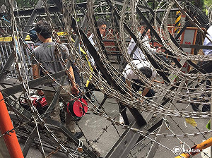 立院蛇籠拒馬盡出！林志嘉：警方依情資提高維安