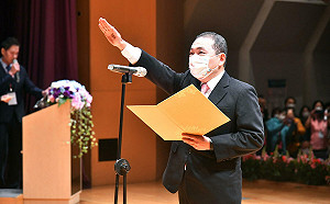 侯友宜宣誓就職！4年做好做滿？侯友宜打太極