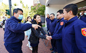 高虹安上任 首站訪視新竹市警察局 提供民眾安心生活  