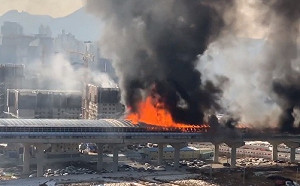 (影)韓國高速公路隧道大火5死37傷 火蛇狂燒百公尺 景象怵目驚心