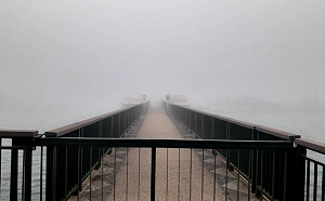 日月潭化身仙境傳說！濃霧籠罩封閉碼頭2度禁航